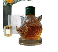 Botella de whisky - vertedor de bourbon de salvaje | Decantador de whisky decorativo para viajes, jubilación, boda, fiesta de inauguración de la casa, exhibición al aire libre en el hogar