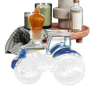 Botella decantadora de whisky - Novedad en forma de coche, elegante soporte para licores para vino, expositor artístico para brandy y tequila, transparente artesanal soplado a mano |