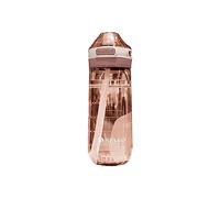 Botella deportiva con pajita, 650 ml, a prueba de fugas, botella de agua de plástico, apta para ácido carbónico, botella deportiva para bicicleta, fitness, yoga, gimnasio, exterior, gimnasio, color