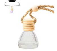 Botella difusora de vehículo, botella de ambientador recargable para la vista trasera | coche o casa utiliza material altamente adsorbido, u8 ml fragancia vidrio de aceite decorativo para viajes