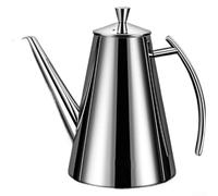 Botella dispensadora de aceite de acero inoxidable 304 engrosada, olla de aceite de cocina de gran capacidad, lata de aceite de boquilla de vertido sin goteo, botella de almacenamiento de aceite de