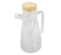 Botella Dispensadora de Aceite de Vidrio de Borosilicato Alto con Tapa a Prueba de Polvo y Escala Transparente para Cocinar en Casa 438g (650ML)