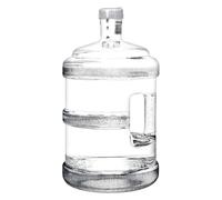 Botella Dispensadora de Agua 3L/5L Contenedores de Agua para Acampar Cubo de Agua Pura Barril de Agua Mineral Contenedor de Agua Portátil Botella de Agua Pura con Asa (Blanco 3L (1 persona))