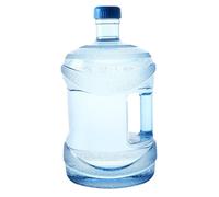 Botella dispensadora de agua Jarra de agua de 5 litros con asa Contenedor resistente con tapón de rosca PC de grado alimenticio Tanque transparente sellado para el hogar, dormitorio, té al aire