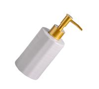 Botella dispensadora de cerámica Recargable para loción, champú, Almacenamiento de baño, diseño a Prueba de Fugas, Botella con Prensa de emulsión de cerámica