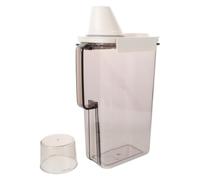 Botella Dispensadora de Detergente para Ropa de Plástico Transparente | Recipiente Rellenable Asa Integrada y Tapa Hermética, Boquilla Vertedora, para Familias y Apartamentos