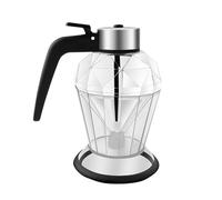 Botella Dispensadora de Miel - Tarro de Vidrio Antigoteo de 20 cm y 200 ml | Recipiente multiusos para de oliva, almíbar, salsas, accesorio de cocina fácil de usar para cocinar, hornear, servir