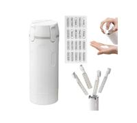 Botella dispensadora de viaje 4 en 1, a prueba de fugas, rellenable, de silicona, con cerraduras, dispensador de viaje portátil transparente 4 en 1 para champú, acondicionador, adecuado para viajes