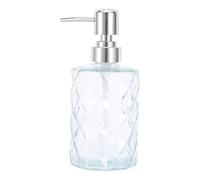 Botella Dispensadora de Vidrio Transparente 330ml con Bomba | Champú, Acondicionador y Gel de Ducha, Acabado Claro Premium, para Viaje, Gimnasio y Baño