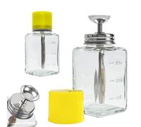 Botella dispensadora vacía de 180 ml con 48 hisopos de orina autoadhesivos para alcohol, acetona, esmalte de uñas y removedor de maquillaje