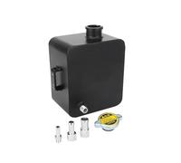 Botella Expansion Tanque Agua Expansión Con Cabezal Aleación Pulida 2 Litros Y Tapa Kit Depósito Desbordamiento Refrigerante TANQUE DE AGUA(Negro)