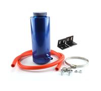 Botella Expansion Tanque Refrigerante Para Radiador Universal Expansión 800ml Botella Captura Refrigeración Depósito Desbordamiento Estilo Coche Aluminio(Azul)