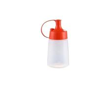 Botella exprimible Botellas de aceite for condimentos exprimibles, tapa sellado, tarro for , botellas for salsa y ensalada, vinagrera kétchup, dispensador mostaza, suministros cocina(Orange 180ML)
