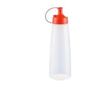 Botella exprimible Botellas de aceite for condimentos exprimibles, tapa sellado, tarro for , botellas for salsa y ensalada, vinagrera kétchup, dispensador mostaza, suministros cocina(Orange 500ML)