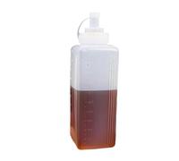 Botella exprimible - Botellas de salsa exprimibles | Botella de Saļsa de tomate, dispensador recargable a prueba de fugas de ancha, botellas de salsa de gran capacidad, con báscula, para aderezo
