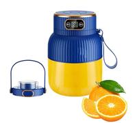 Botella exprimidora portátil, licuadora exprimidora portátil | Amasadora de alimentos | Exprimidor recargable por USB, robot de cocina con pantalla digital de 600 ml para frul