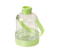 Botella Fabricante De Bloques Hielo Transparente, Soporte Doble Función Para Bloques Fríos, Recipiente Portátil Con Asa Y Mecanismo Presionador Ideal Para Preparar Café Zumos Y Bebidas Refrescantes
