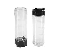 Botella For Licuadora De 20 Oz, Compatible Con Oster, My Blend Blender BLSTPB BLSTP2, Paquete De 2 Vasos For Licuadora Con 2 Cuchillas De Repuesto Blender-LITE