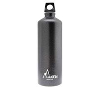 LAKEN Futura Botella de Agua, Cantimplora de Aluminio Boca Estrecha 1L, Gris