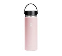 Botella Hydro Flask flexible de boca ancha de 20 oz Trillium de acero inoxidable de doble pared a prueba de fugas, apta para portavasos, deportiv