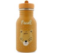Botella infantil personalizada con nombre, diseño de tigre Trixie, 350 ml, acero inoxidable, a prueba de fugas, cierre apto para niños, opcional con mochila