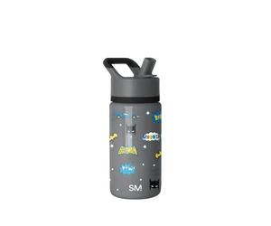 Botella Infantil Simple Modern Summit con Tapa de Pajita | Taza Térmica de Acero Inoxidable Harry Potter para Niños y Niñas | 415 ml | Batman POW!