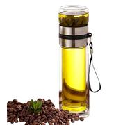 Botella Infusora De Té, Taza De Separación De Té De Vidrio De Doble Pared, Botella De Agua De Viaje A Prueba De Fugas, Infusora Portátil Con Aislamiento Térmico, Taza De Borosilicato, Adecuada Pa