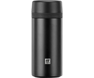 Botella infusora de té y frutas, 420 ml, color negro