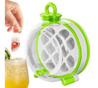 Botella isotérmica con molde para cubitos de hielo cúbicos | 2 en 1 - Bandeja de hielo y isotérmico | Vaso reutilizable con desglacadado fácil para jugo, café y cócteles - Portátil para