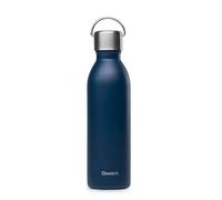 Qwetch - Botella Agua Acero Inoxidable 600ml Azul Marino Active | Botella Térmica Reutilizable con Asa - 24h Frío / 12h Calor - Botella Isotérmica Compacta sin BPA y Hermética