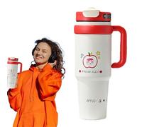 Botella isotérmica para niños, niñas, hombres, bebidas, 1 litro, con asa, botella para niños, diseño de motivos bonitos