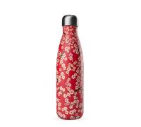 Qwetch - Botella Isotérmica 260ml Inox Originals Flowers Rojo| Botella Pequeña Acero Inoxidable - 24h Frío / 12h Caliente - Sin BPA, Hermética y Reutilizable - Para deporte, oficina y viaje