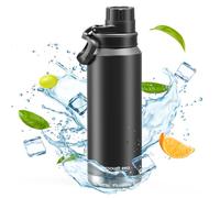 Botella isotérmica Thermos de acero inoxidable - 532ml, 710ml, 946ml, interior de cerámica esmaltada Botella carbonatada para deportes al aire libre a prueba de fugas (532ml)