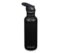 Botella Klean Kanteen Classic con tapa deportiva flip, 800ml/27oz (Negro)