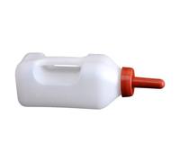 Botella Leche Ganadera - Alimentador Mascotas Pequeñas, Recipiente Cabrito | 2L Herramienta Cría Terneros, Conejos, Perros, Manija Ergonómica, Uso Granja, Cuidados Diarios