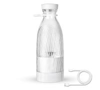 Botella Licuadora Portatil, 500 Ml, DiseñO De 6 Cuchillas Batidora De Frutas, Carga Usb PortáTil InaláMbrica Batidora Mini, El Regalo MáS Perfecto,White