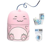 Botella mágica de limpieza de inodoro, bonita botella limpiadora de inodoro en forma de dinosaurio, frescura de 90 días, aroma a melocotón jazmín océano, desodorante automático de tanque (sabor a