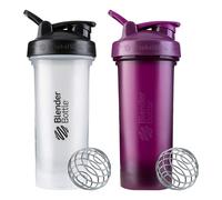 Botella mezcladora BlenderBottle Classic V2, perfecta para batidos de prote nas y pre-entrenamiento, 28 onzas. Los colores pueden variar. Paquete