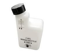 Botella mezcladora de aceite y combustible para motores de 2 tiempos, 4 razones, 32:1/50:1/40:1/25:1, reutilizable, para motocicleta, cortacésped, motosierra, color blanco