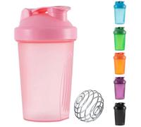 Botella mezcladora para batidora de proteínas en polvo, botella de agua de plástico para entrenamiento con tapa Mixball sin fugas, vasos agitadores para fitness, deportes, gimnasio, suplementos
