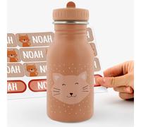 Botella Mrs. Cat Trixie personalizable para niños