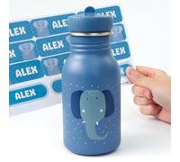 Botella Mrs. Elephant Trixie personalizable para niños
