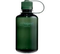 Nalgene Sustain Tritan Botella de agua sin BPA hecha con material derivado del 50% de residuos plásticos, 16 onzas, boca estrecha, jade