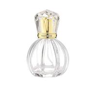 Botella ovalada de cristal vacía del casquillo del cristal del oro del atomizador del espray del perfume 50ml