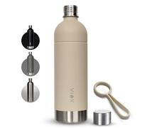 Botella para Aarke Carbonator 3 & 2, Smeg, Brita SodaOne, Sodapop Cooper y Philips GoZero - Botella de repuesto de acero inoxidable de 1,3 L, apta para lavavajillas, botella alternativa Aarke - con