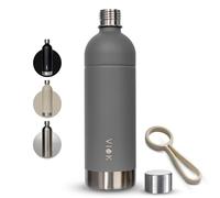 Botella para Aarke Carbonator 3 y 2, Smeg, Brita SodaOne, Sodapop Cooper y Philips GoZero - Botella de repuesto de acero inoxidable de 1,3 L, apta para lavavajillas, botella alternativa Aarke - con