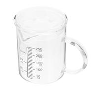 Botella para aceite de cocina, Vaso medidor de vidrio grueso con escala graduada y tapa. Resistente al calor. Ideal for repostería doméstica