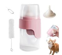 Botella para gatitos - Botella de cuidado para animales pequeños, herramienta de alimentación portátil para mascotas | Carne de silicona intercambiable, cuenco de leche para cachorros para pulpa de