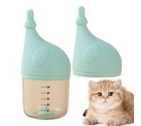 Botella para gatitos, lindas botellas de agua para gatitos, pequeño para cachorros de 1.4 x 3.45 pulgadas, suministros de riego para uso en interiores y exteriores, pezones de alimentación de