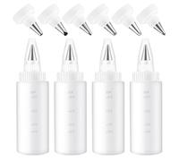 Botella para glaseado para galletas, utensilios de horno antifugas antideslizantes - Botellas con boquilla para decorar - Para familia, estudiantes, adultos, hombres, mujeres, principiantes